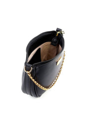 Bolsa Hobo Pequena com Alça Dupla - Preta BSI-6433 - PR