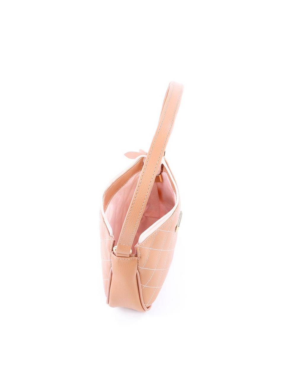 Bolsa Clutch Tiracoloco Metalasse Frente e Verso - Nude BSI-5890 - NU