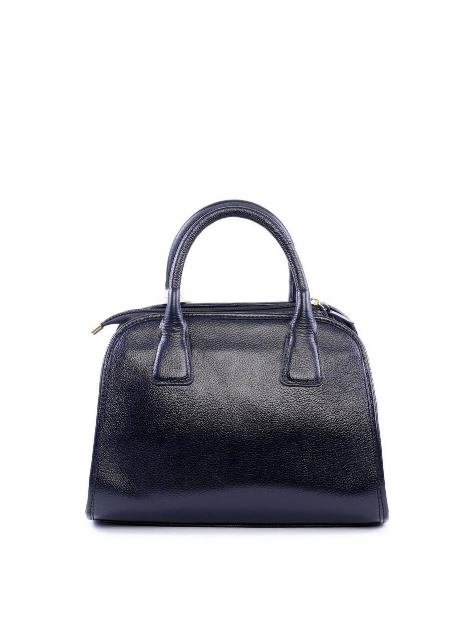 Bolsa Tote de Mão Alça Dupla e Charm - Preta BSI-6124 - PR