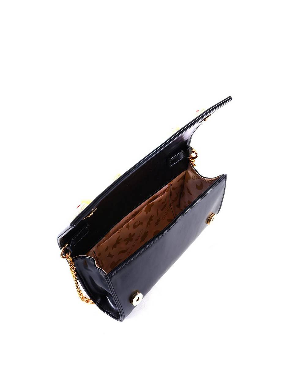 Bolsa Clutch com Pedraria - Preta BSI-6364 - PR