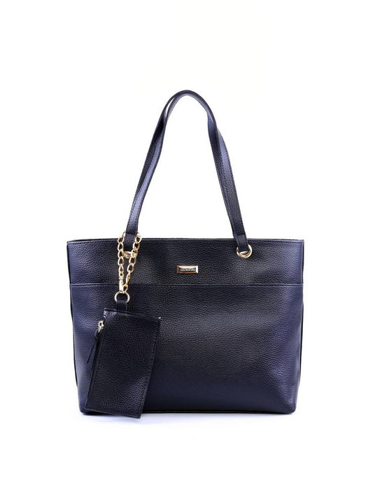 Bolsa Shopper com Bag Charm Removível - Preta BSI-6060 - PR