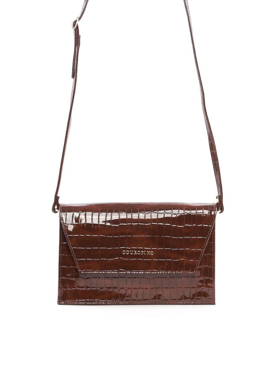 Bolsa Clutch Transversal Croco - Cacau BSI-6416 - CA