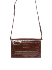 Bolsa Clutch Transversal Croco - Cacau BSI-6416 - CA