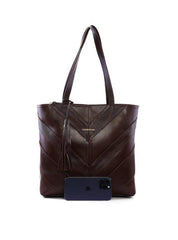 Bolsa Shopper Patchwork Barbicacho - Cacau BSI-6399 - CA