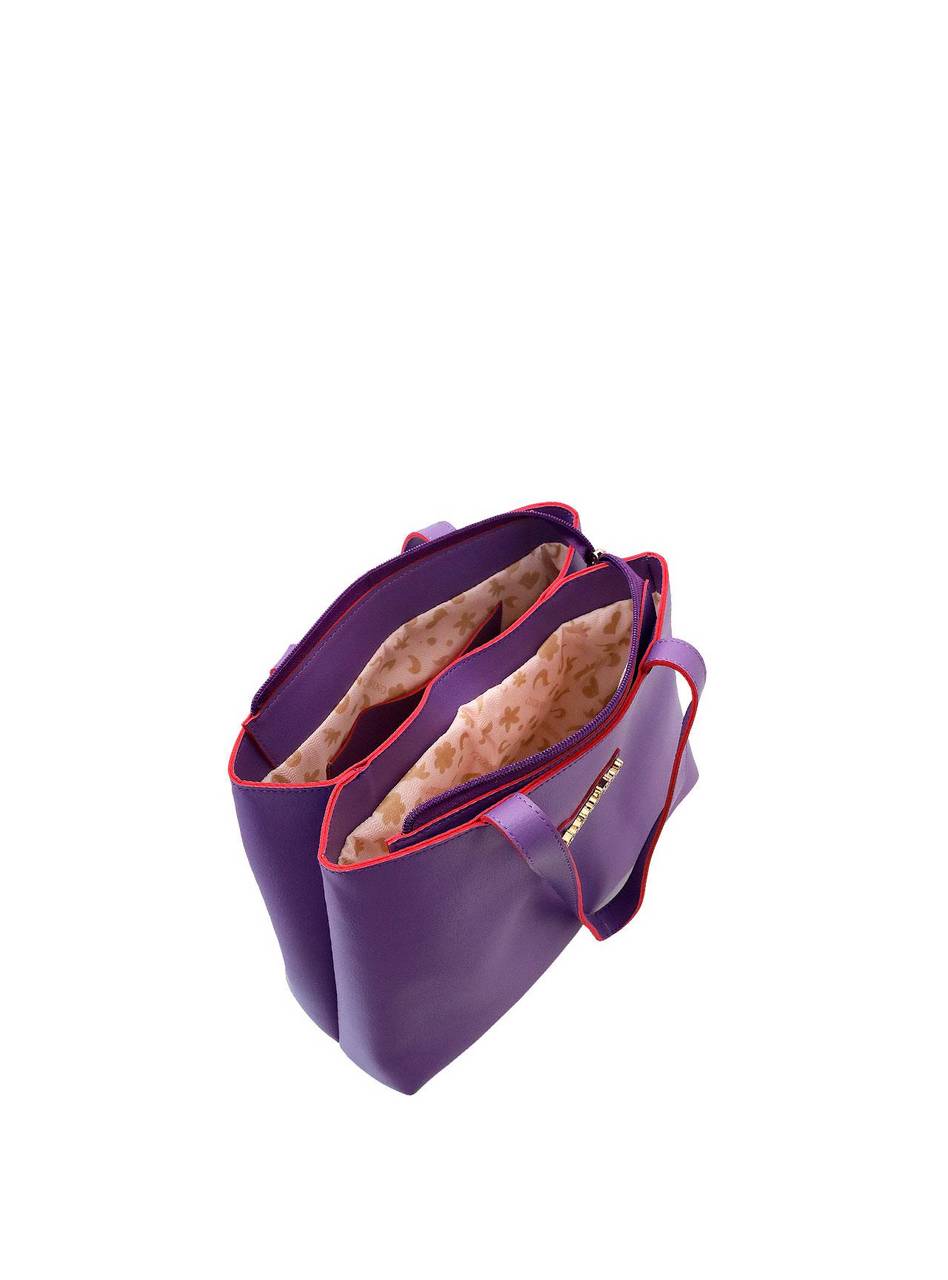 Bolsa Shopper Média Tiracolo Lisa Roxa BSI-5099 - RO