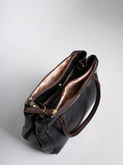 Bolsa Feminina Tote Couro Preta BSI-5826 - PR