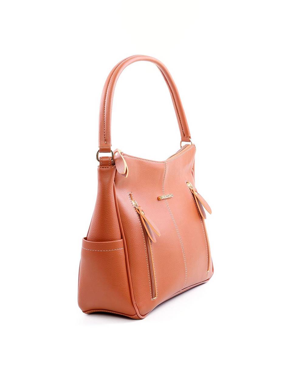 Bolsa Hobo de Mão com Dois Bolsos Verticais - Castor BSI-6058 - CS