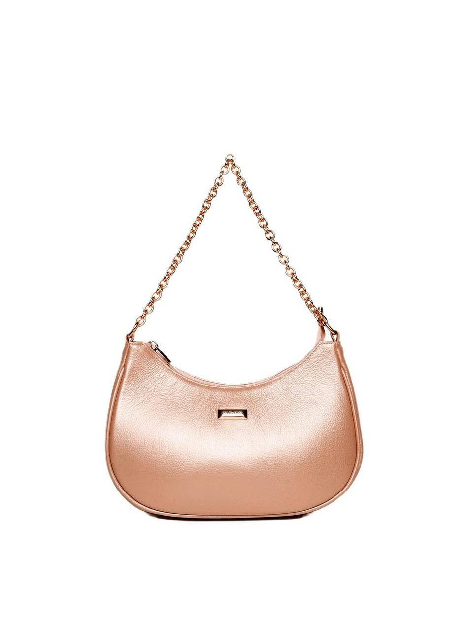Bolsa Hobo Pequena Transversal Couro Nude BSI-5850 - NU