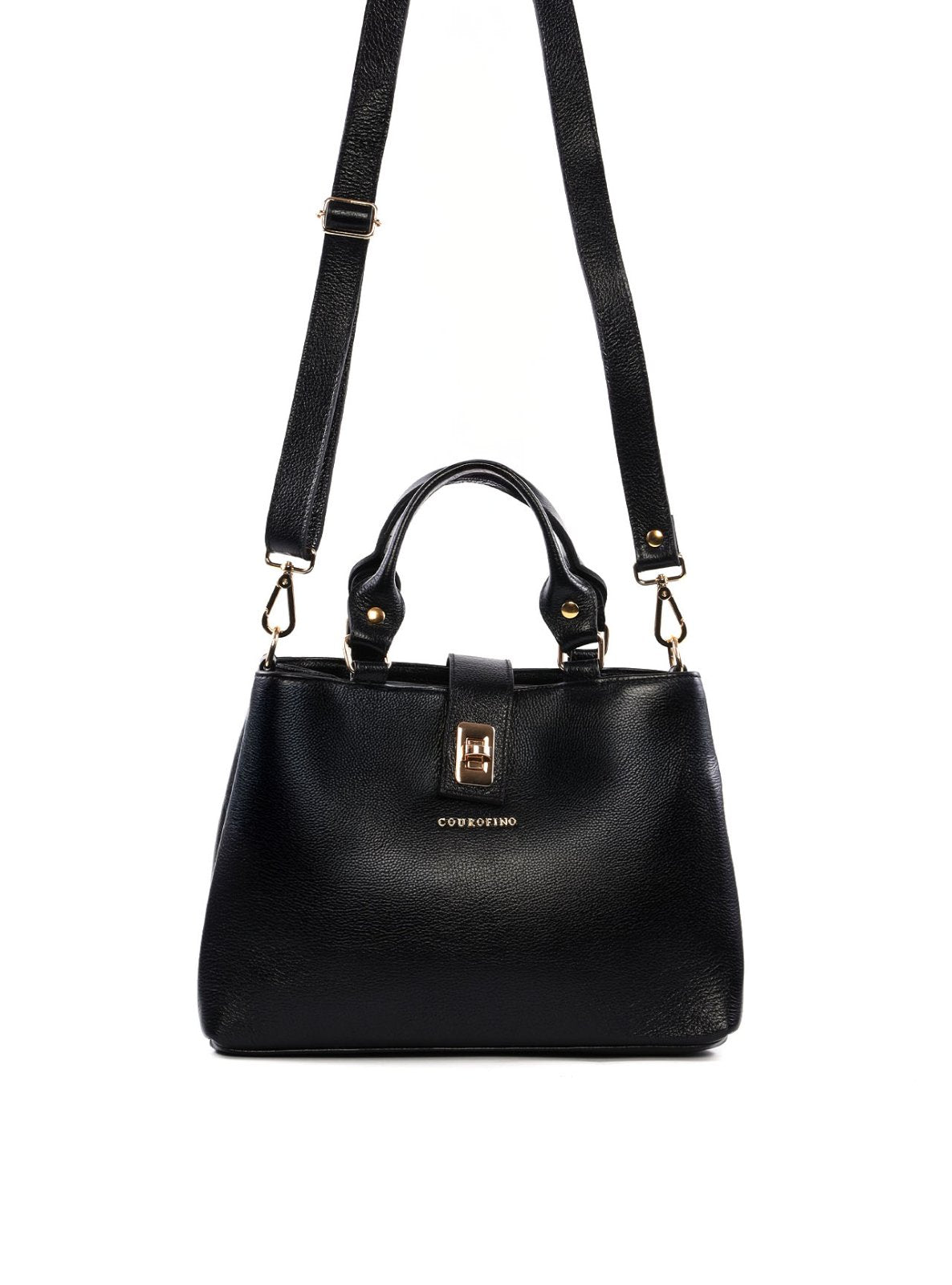 Bolsa Tote Couro Três Divisórias BSI-4361 - PR