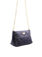 Bolsa Clutch Transversal em Metalassê - Preta BSI-6288 - PR