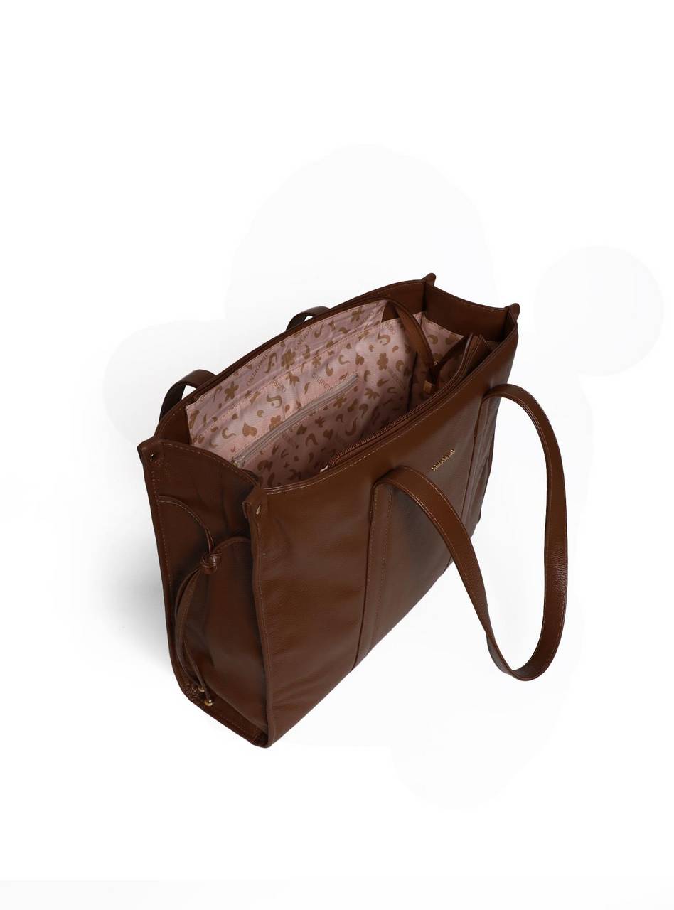 Bolsa Tote com Detalhes de Tiras com Nós e Ponteiras - BSI-5974 - CS BSI-5974 - CS