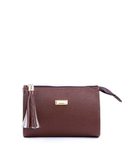 Necessaire Quadrada com Barbicacho - Cacau NSI-149 - CA