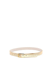 Cinto Feminino em Couro com Fivela Retangular - Ouro 1.1820000988 - AU