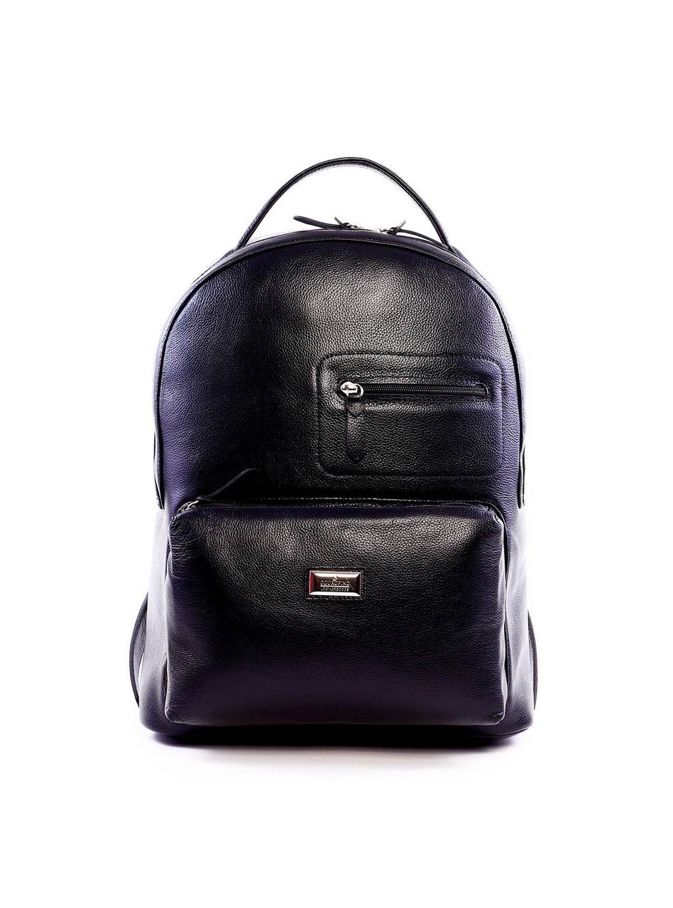 Mochila Masculina Executiva em Couro - Preta MEI-458 - PR