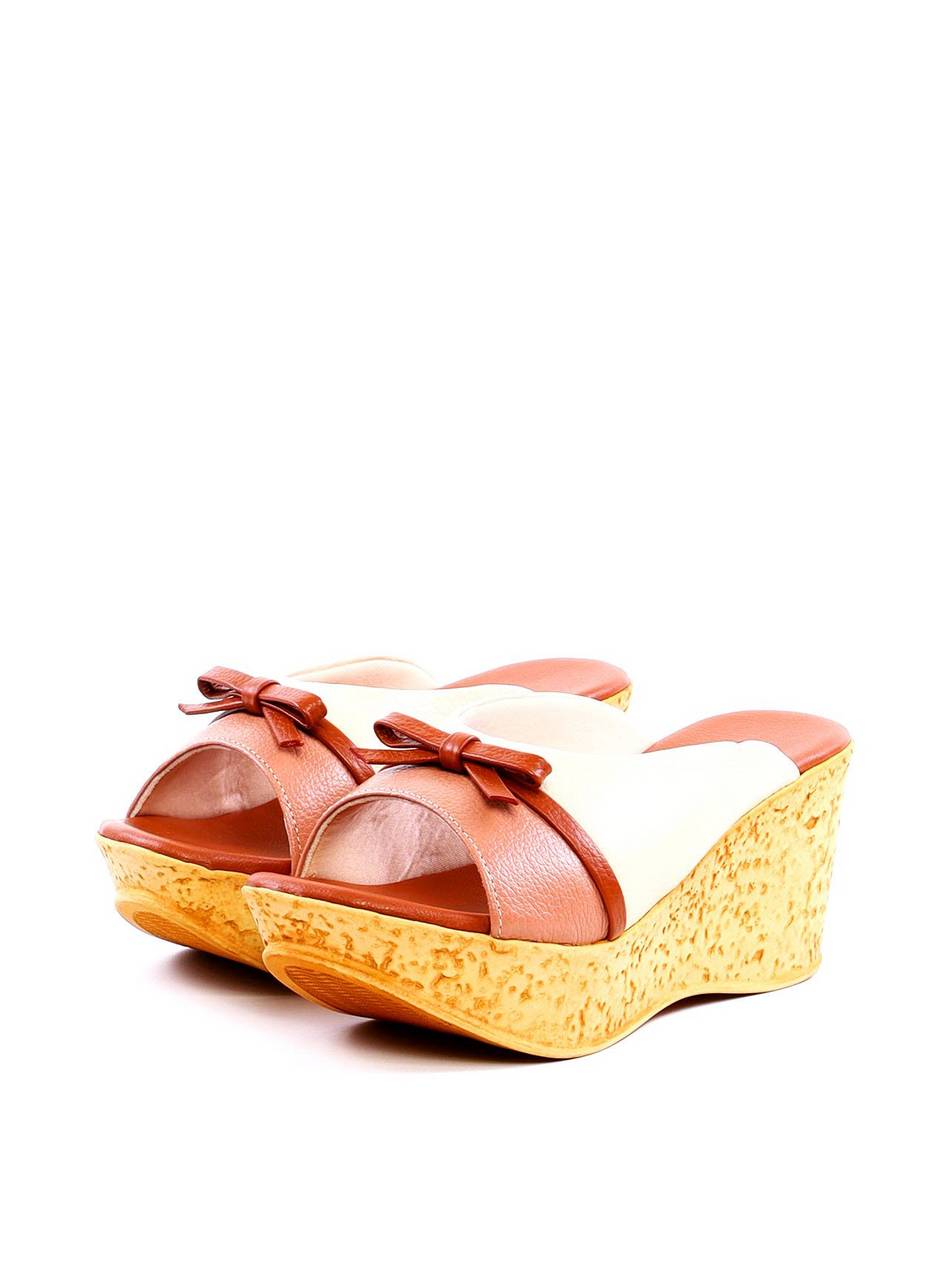 Tamanco Plataforma com Tira Larga e Laço - Colorida SDI-11950 - CL