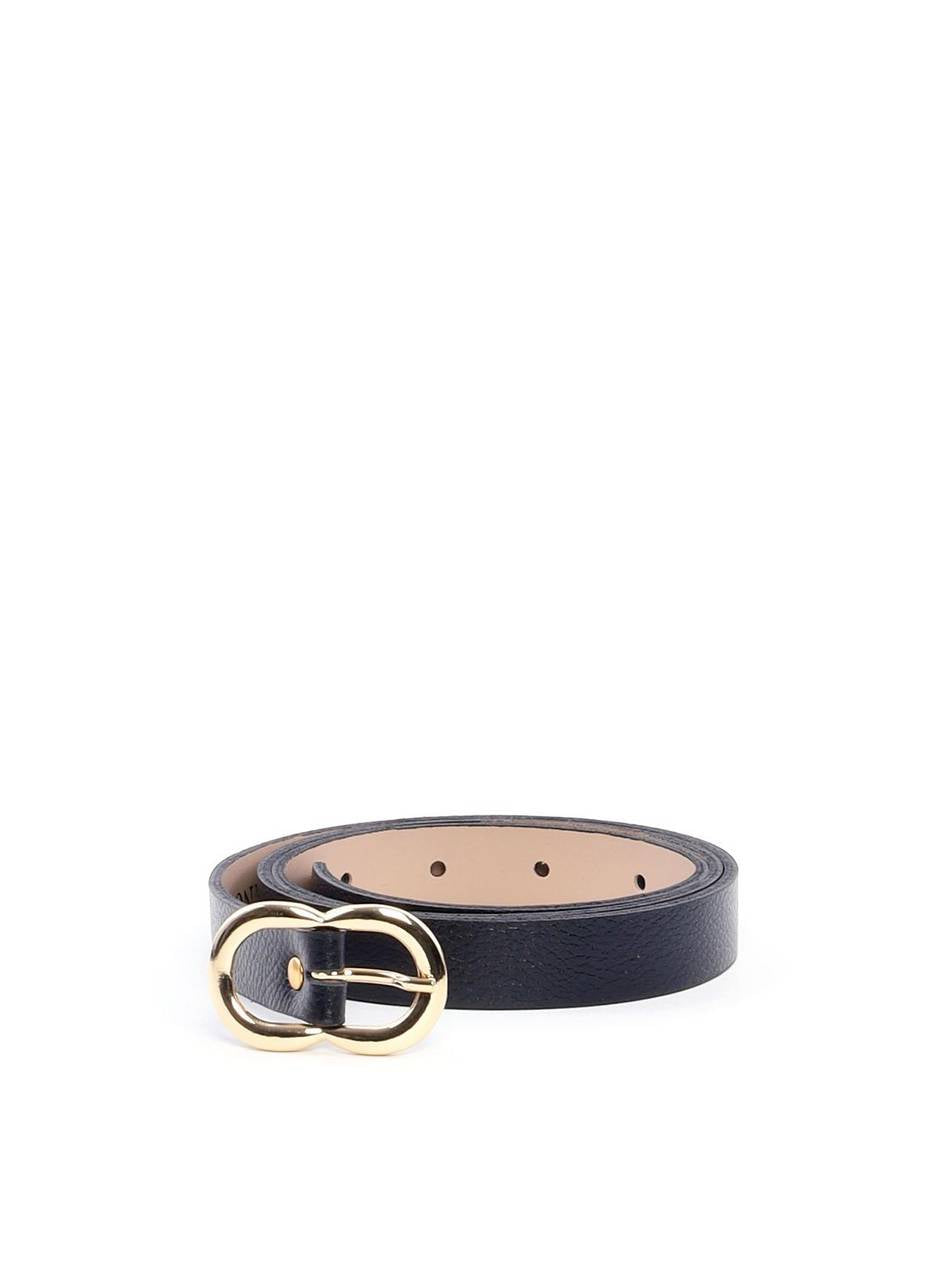 Cinto Feminino em Couro com Fivela Orgânica - Preta CTI-989 - PR