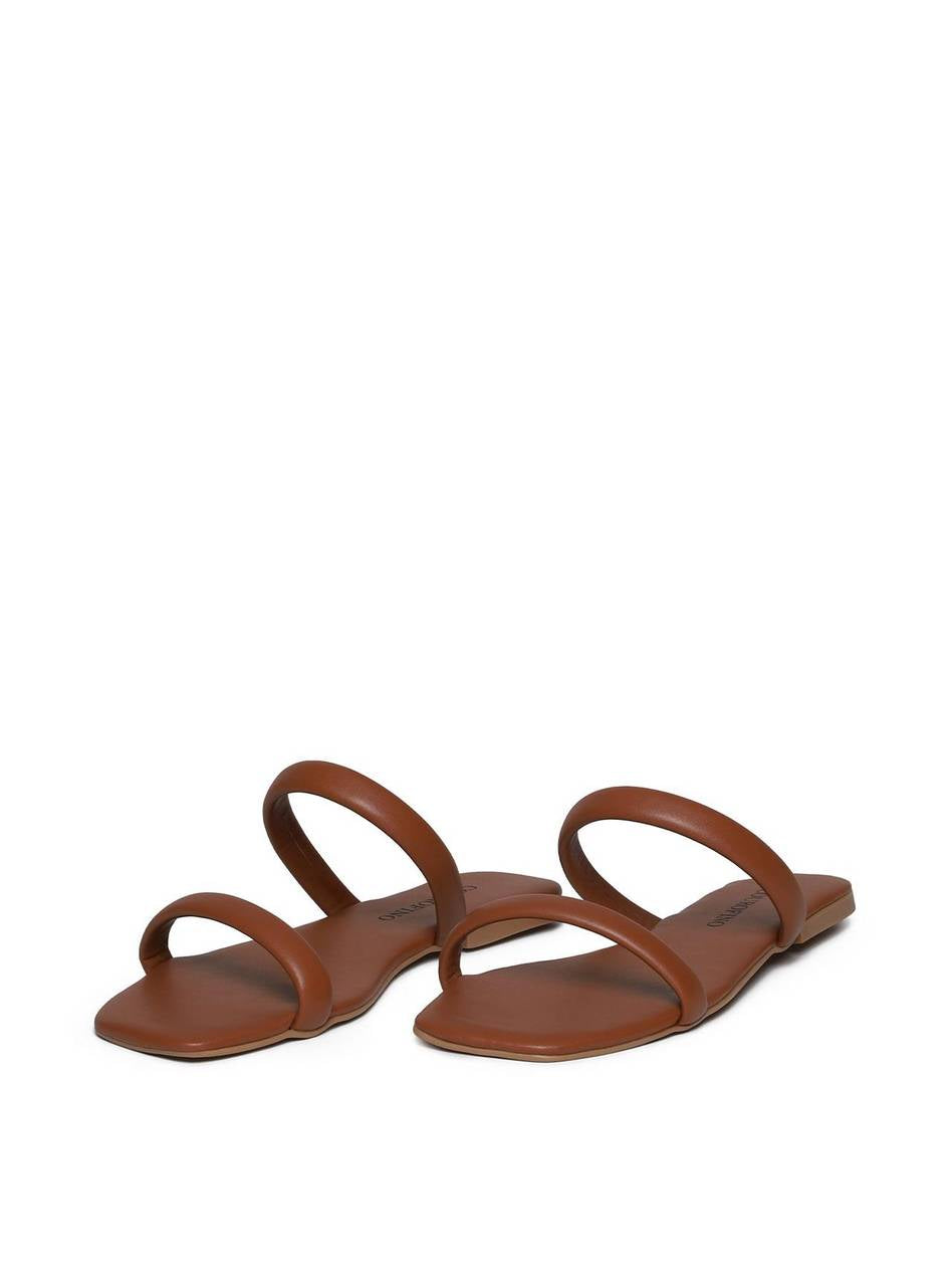 Sandália Feminina Rasteira Duas Tiras - Castor SDI-11620 - CS