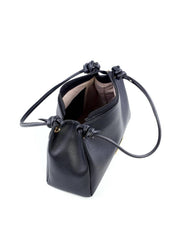 Bolsa Tote de Mão com Detalhe em Nó - Preta BSI-6219 - PR