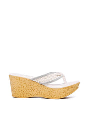 Tamanco Plataforma com Tiras e Strass - Fenno SDI-11827 - FE