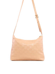 Bolsa Hobo Transversal em Tressê - Nude BSI-6123 - NU