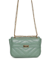 Bolsa Satchel Pequena Couro Tiracolo - Verde BSI-5970 - VD
