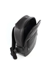 Mochila Masculina Executiva em Couro com Bolsos - Preta MEI-452 - PR