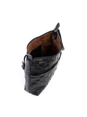 Bolsa Hobo Transversal em Tressê - Preta BSI-6123 - PR