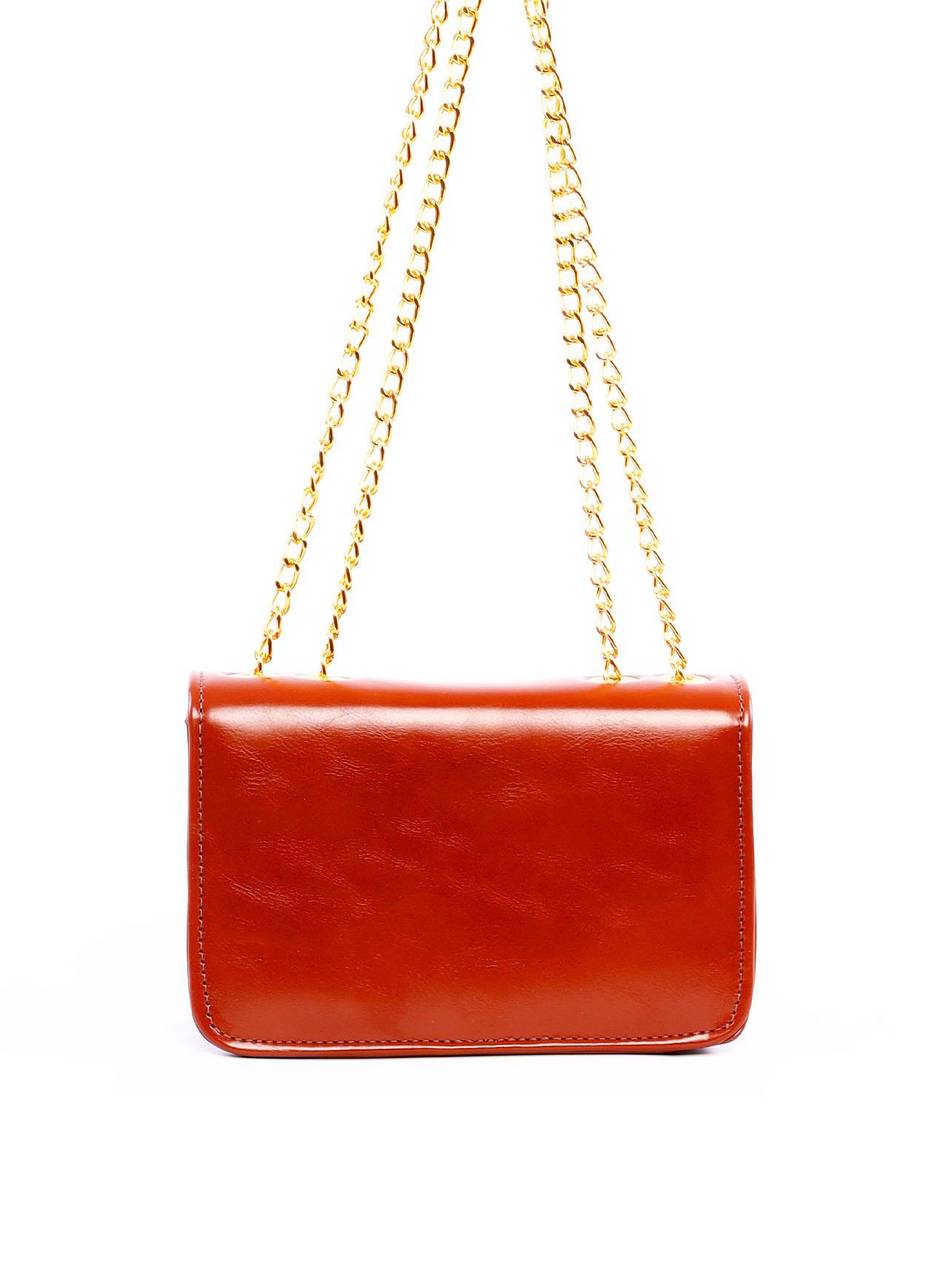 Bolsa Satchel Quadrada com Alça de Corrente - Castor BSI-6287 - CS