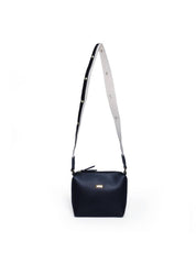 Bolsa Carteiro Tiracolo Sintético Alça com Ilhós Preta - BSI-5968 - PR BSI-5968 - PR