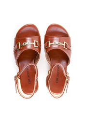 Sandália Anabela Cortiça Enfeite Bridão - Castor SDI-11921 - CS