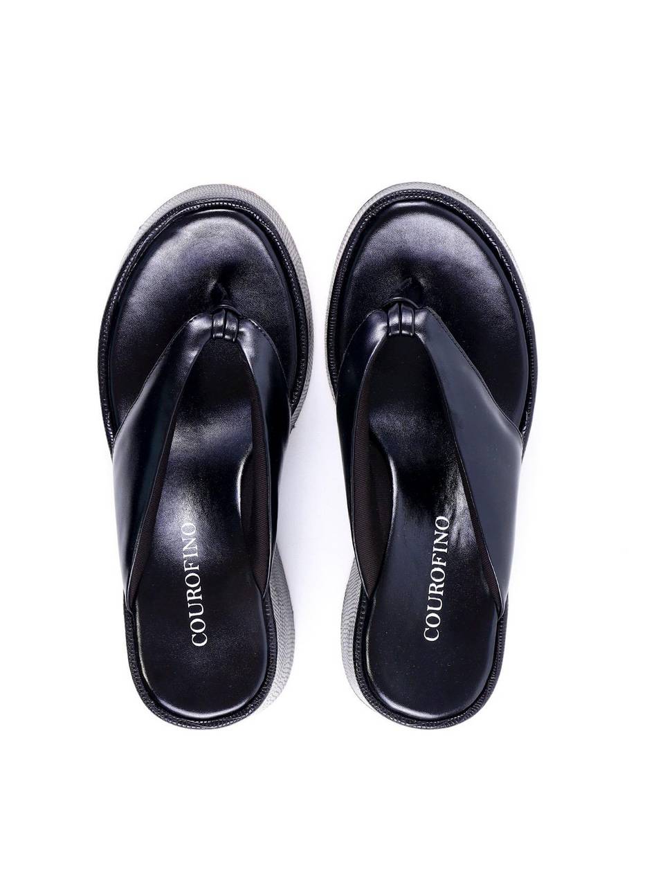 Tamanco de Dedo Plataforma - Preta SDI-11957 - PR