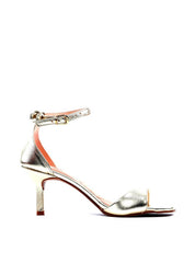 Sandália Salto Fino com Laço Traseiro - Ouro SDI-11746 - AU
