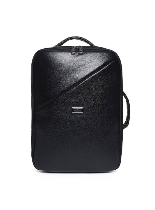 Mochila Masculina Executiva Couro Preta MEI-444 - PR