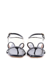 Rasteira em Palha com Tira Fina - Preta SDI-11940 - PR