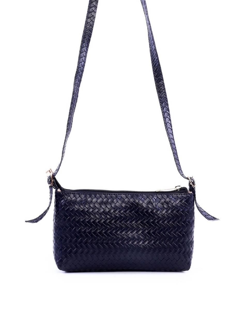 Bolsa Baguete Retangular com Alça Dupla - Preta BSI-6351 - PR