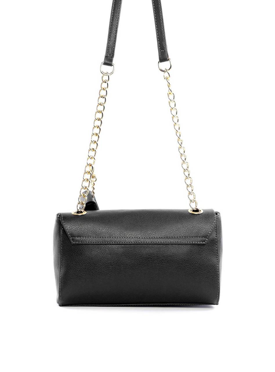 Bolsa Satchel com Tampa e Porta Batom - Preta BSI-6188 - PR