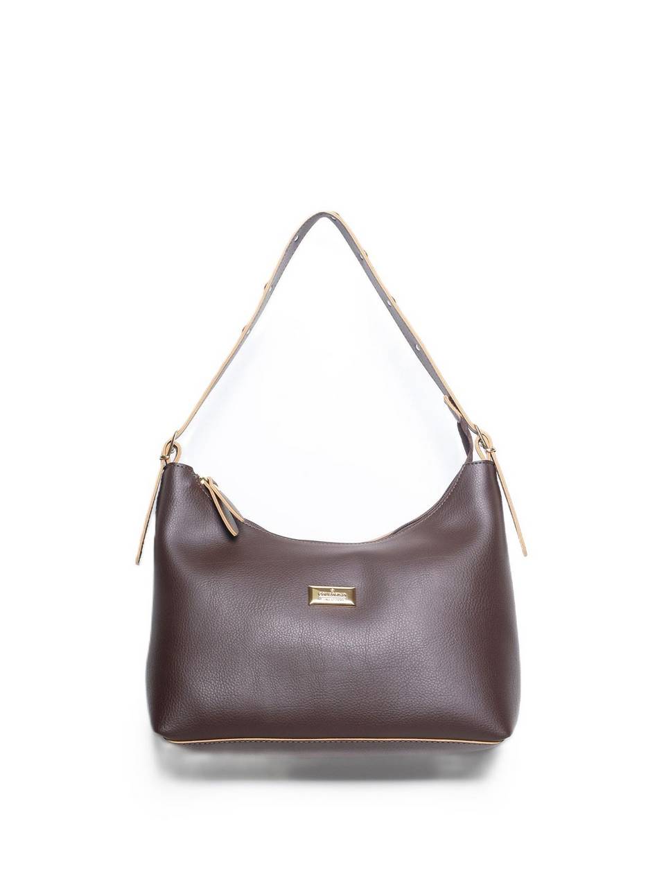 Bolsa Hobo Média Tiracolo Cacau BSI-5864 - CA