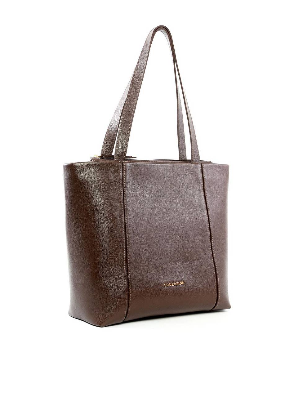 Bolsa Shopper Clássica com Costura - Cacau BSI-6439 - CA