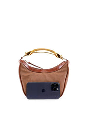 Bolsa Hobo com Alça Geométrica e Corrente - Castor BSI-6428 - CS
