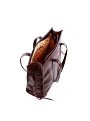 Bolsa Tote com Detalhes de Tiras com Nós e Ponteiras - Cacau BSI-5974 - CA