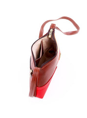 Bolsa Emanuele Baguette com Retalhos - Castor BSI-6297 - CA