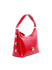 Bolsa Hobo Tiracolo com Detalhes Laterais - Vermelha BSI-6199 - VE