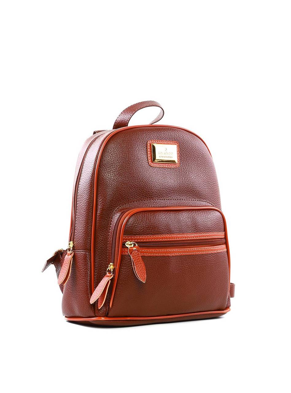 Mochila Feminina Média Zíper Cacau MEI-437 - CA