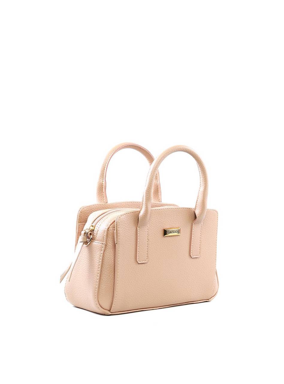 Bolsa Tote Quadrada com 3 Divisórias - Nude BSI-6474 - NU