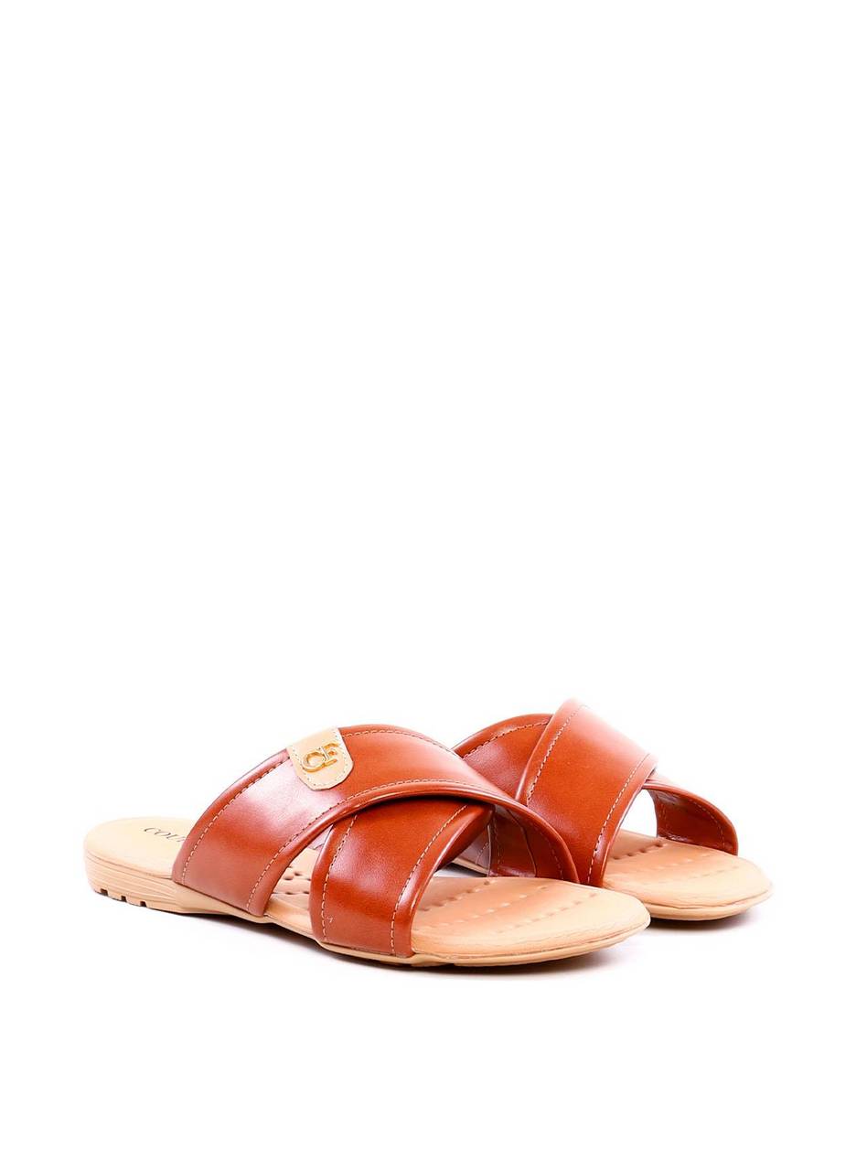 Rasteira Comfort Tiras Cruzadas Detalhe CF - Castor SDI-11988 - CS
