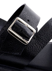 Sandália Masculina com Tiras Largas e Fivelas - Preta SDI-12167 - PR