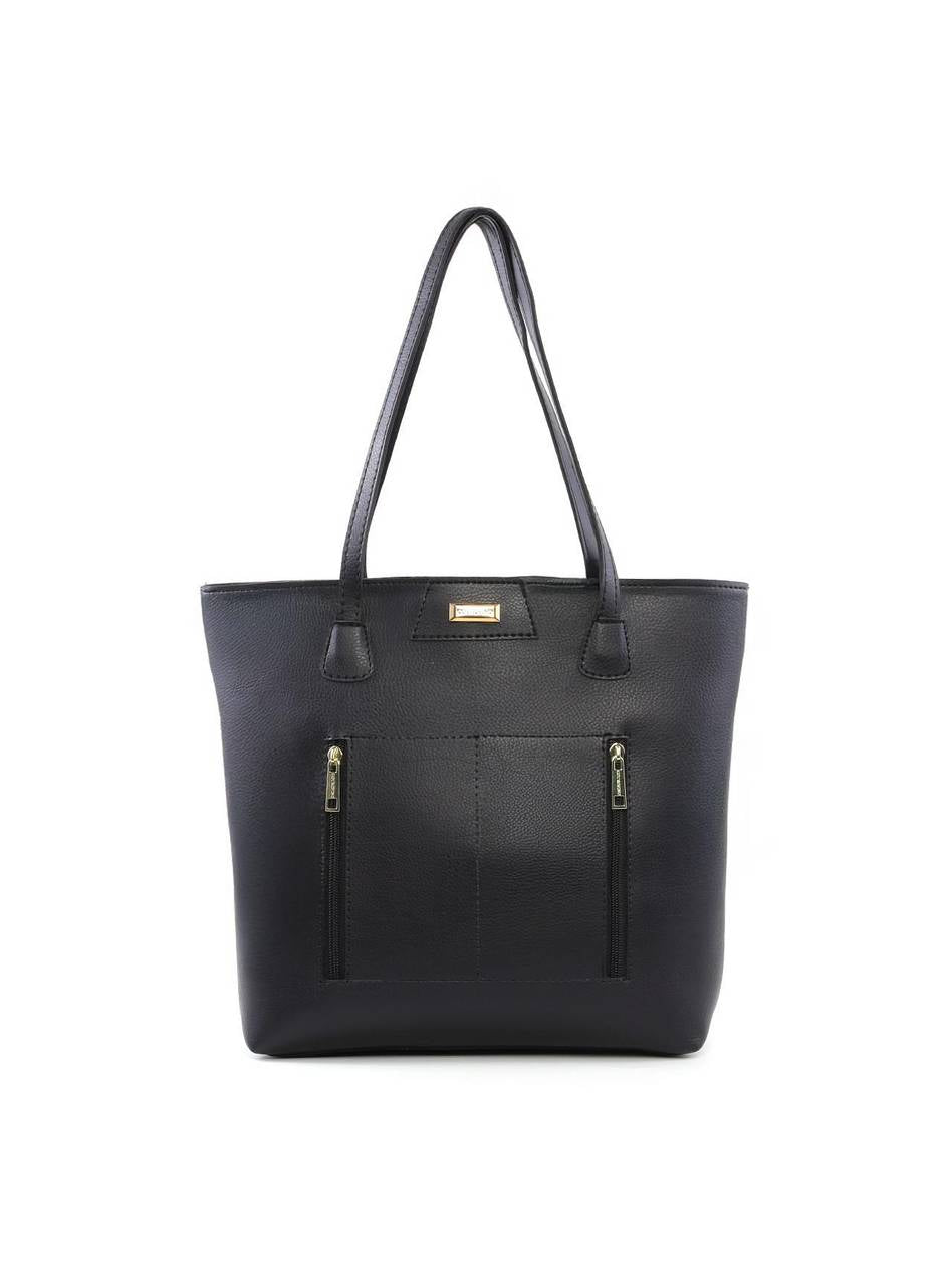 Bolsa Shopper com Detalhe de Costura - Preta BSI-6412 - PR