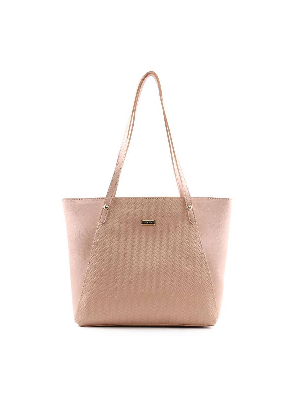 Bolsa Shopper com Detalhe de Tressê - Nude BSI-6407 - NU
