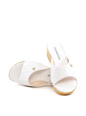 Tamanco Anabela em Tressê - Branca SDI-12174 - BR