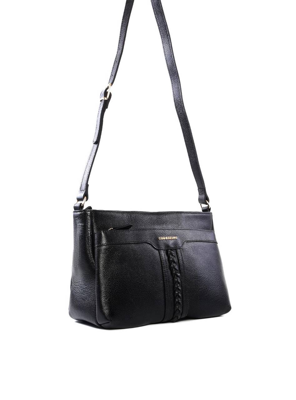 Bolsa Tote Transversal Média com Trança Frontal BSI-6489 - PR